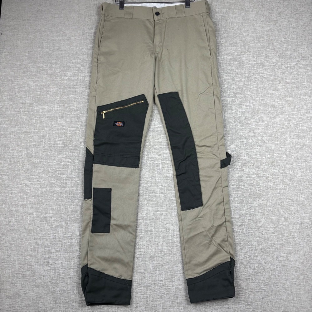 Dickies Mens Skinny Straight Utility Work Pants Custom Upcycled dickies Pocket